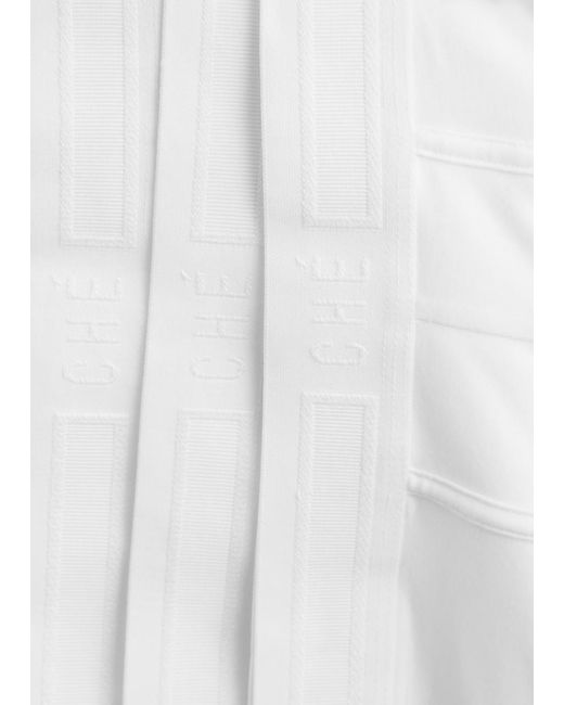 CHE White Logo-Jacquard Stretch-Jersey Trunks for men