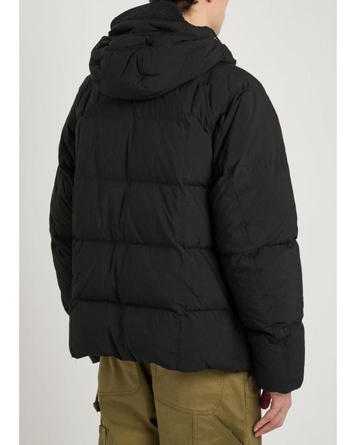 C P Company Black Padded Shell Jacket for men