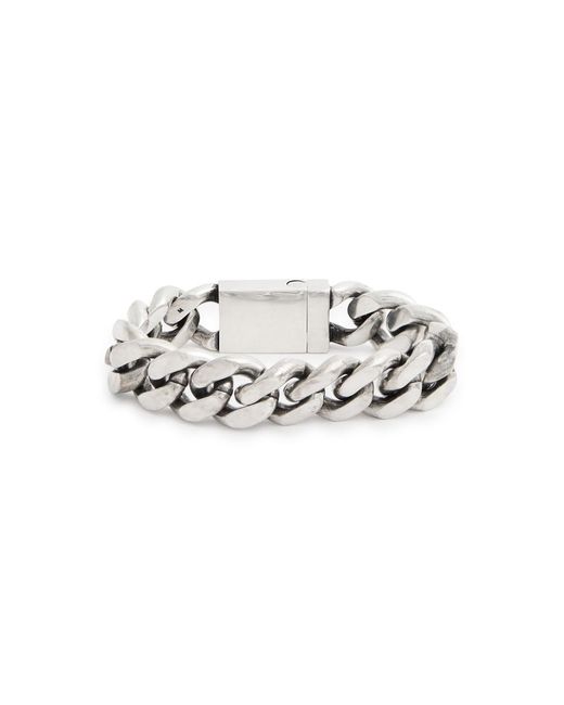 Saint Laurent White Collier Chunky Chain Bracelet for men