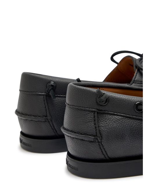 Polo Ralph Lauren Black Merton Grained Leather Loafers for men