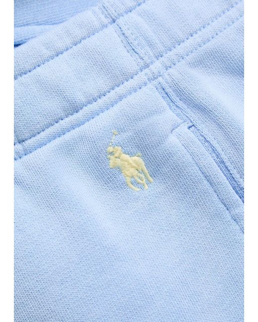 Polo Ralph Lauren Blue Logo-Embroidered Cotton-Blend Shorts