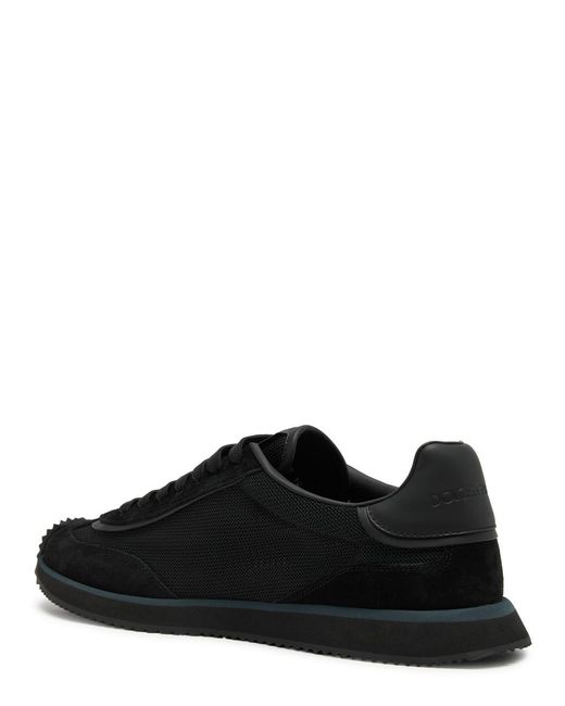 Dolce & Gabbana Black Runner Panelled Mesh Sneakers for men