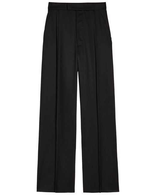 Vivienne Westwood Black Wide-Leg Wool Trousers