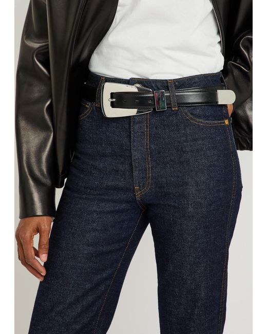 Khaite Blue Danielle Slim Straight-Leg Jeans