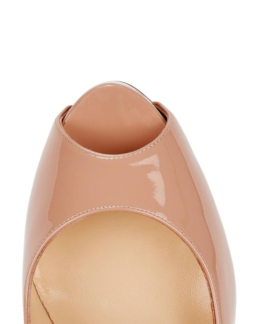 Christian Louboutin Pink New Very Prive 120 Patent Leather Pumps