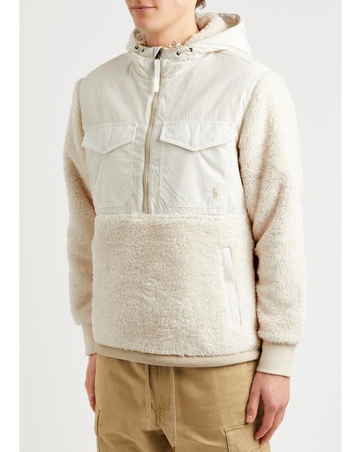 Polo Ralph Lauren Natural Half-zip Panelled Fleece Sweatshirt for men