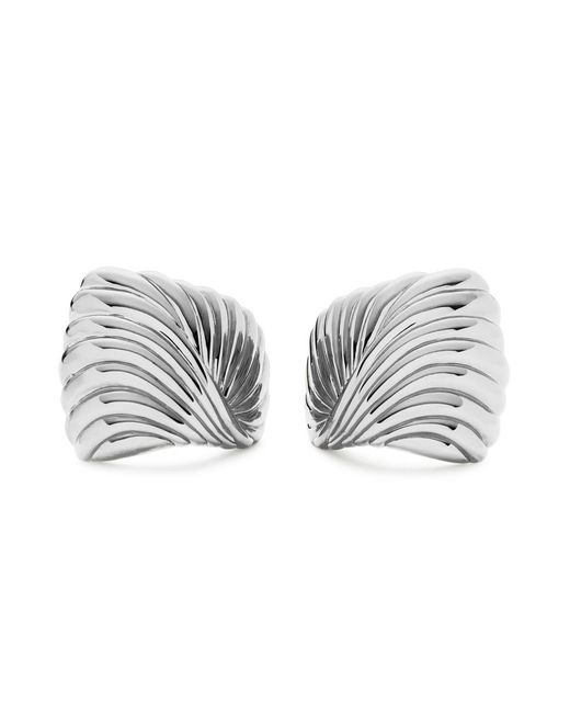 Missoma Metallic Ripple-Plated Stud Earrings
