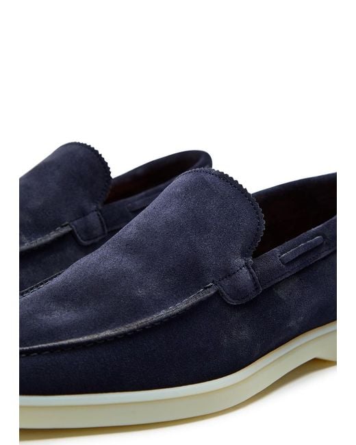 Aurélien Blue Yacht Suede Loafers for men
