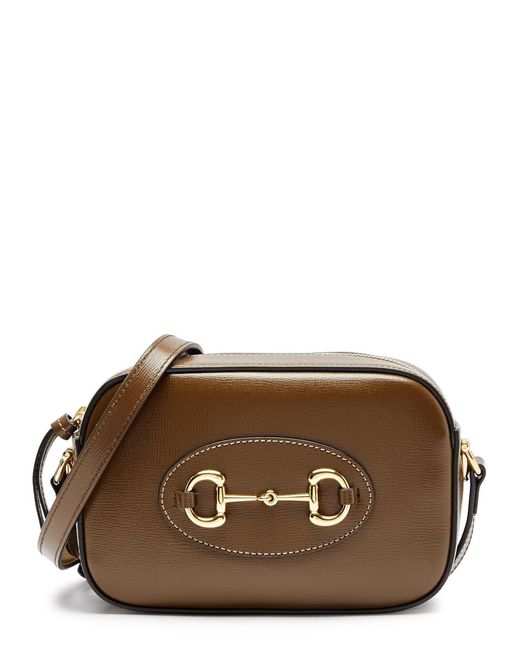 Gucci Brown 1955 Horsebit Leather Camera Bag
