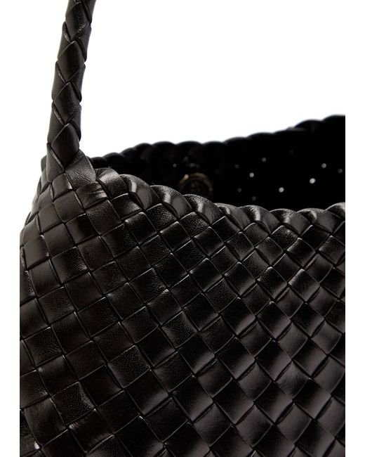 Dragon Diffusion Black Rosanna Woven Leather Shoulder Bag