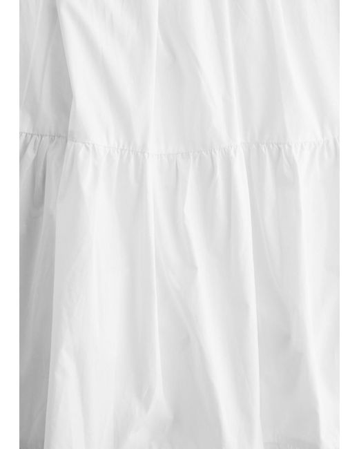 Bird & Knoll White Tochi Cotton Maxi Dress