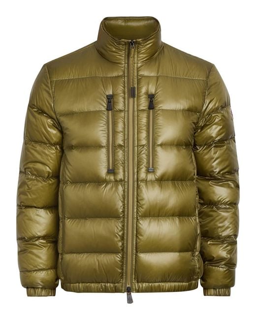 Moncler Green Logo-Appliquéd Padded Shell Jacket for men
