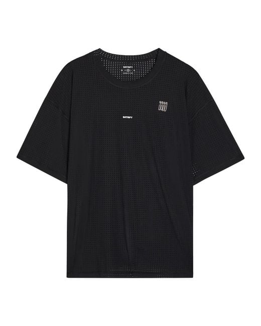 Satisfy Black Space-O Camouflage Stretch-Jersey T-Shirt for men