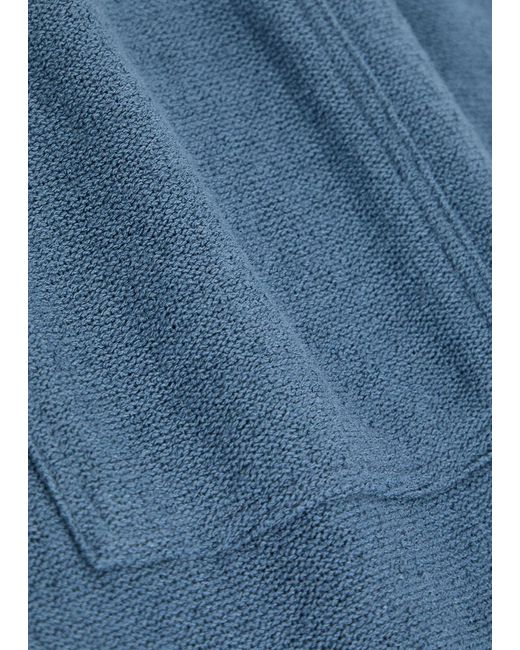 PAIGE Blue Elijah Terry Shorts for men