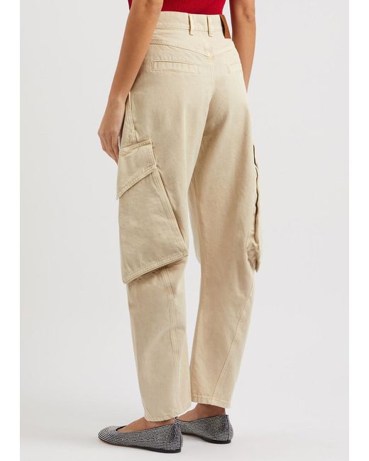 J.W. Anderson Natural Twisted Canvas Cargo Trousers