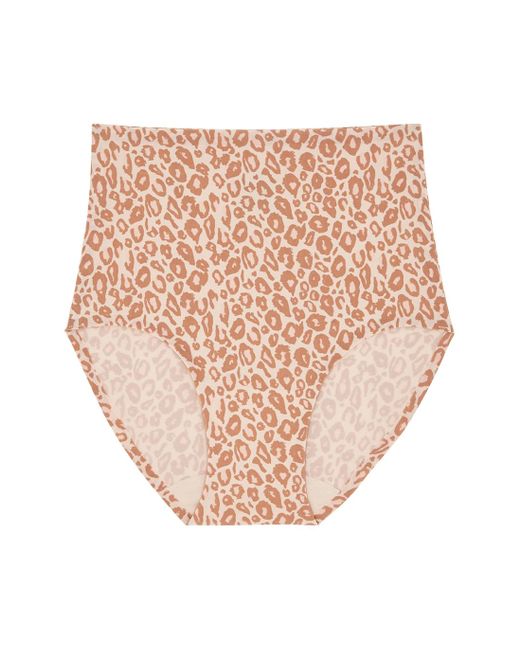 Chantelle Synthetic Soft Stretch Leopard-print Seamless Briefs in Beige ...