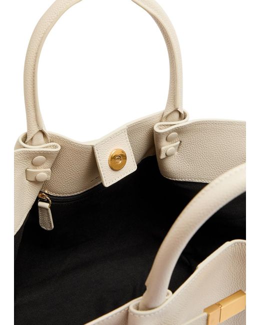 DeMellier London Natural New York Midi Leather Tote
