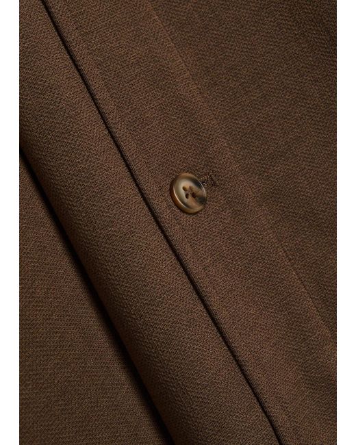 Raith Brown Geneva Textured Jersey Overshirt for men