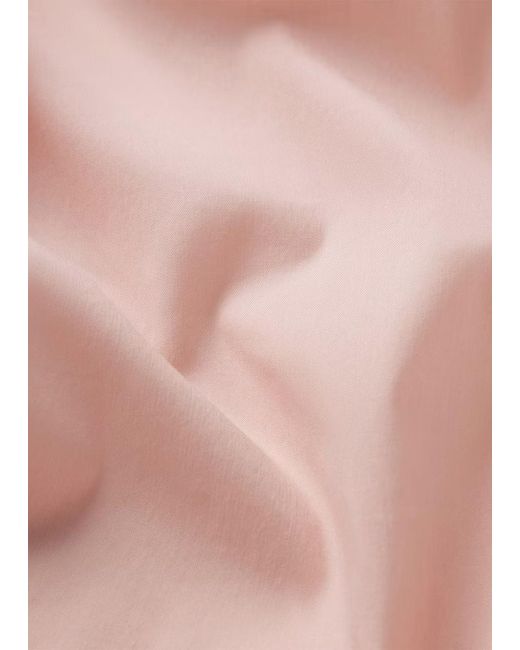Skims Pink Lace-Trim Poplin Shorts