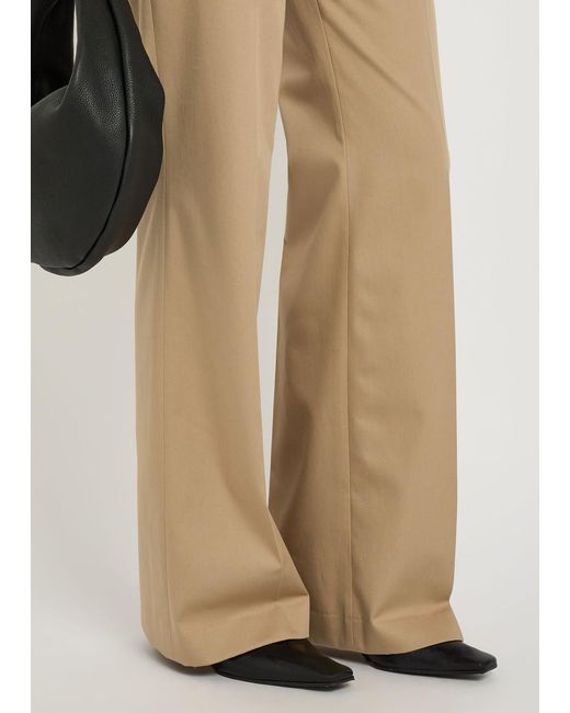 Gabriela Hearst Natural Vesta Straight-Leg Cotton Trousers