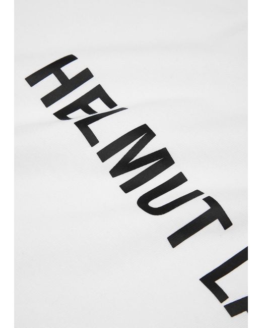 Helmut Lang White Core Logo-print Cotton T-shirt for men