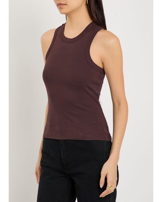 Flore Flore Purple Hannah Cotton Tank
