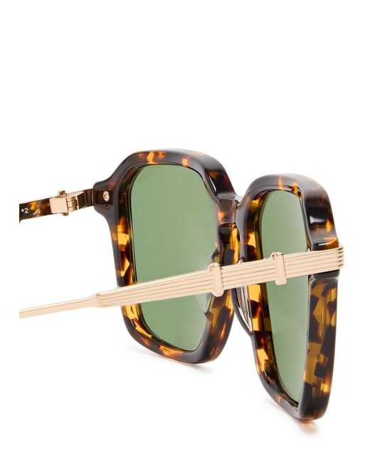 Barton Perreira Green Delon Square-Frame Sunglasses for men