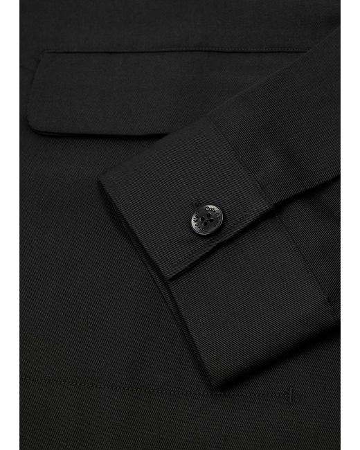 Calvin Klein Black Twill Overshirt for men
