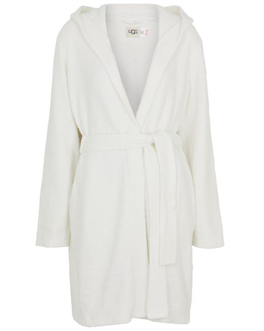 Ugg White Amari Fleece Robe
