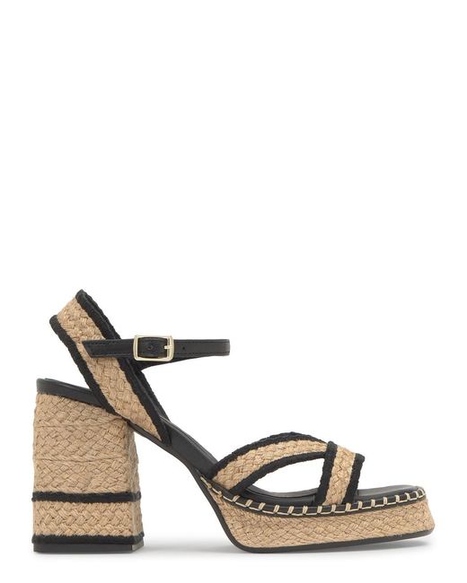 Castaner Natural Vanish Raffia Platform Sandals