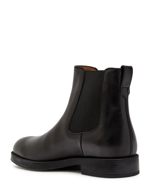 Tod's Black Leather Chelsea Boots for men