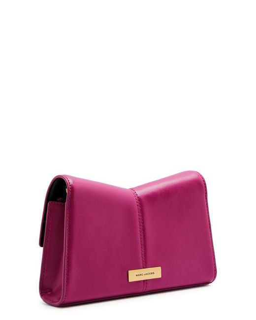 Marc Jacobs Purple The St Marc Leather Wallet-on-chain