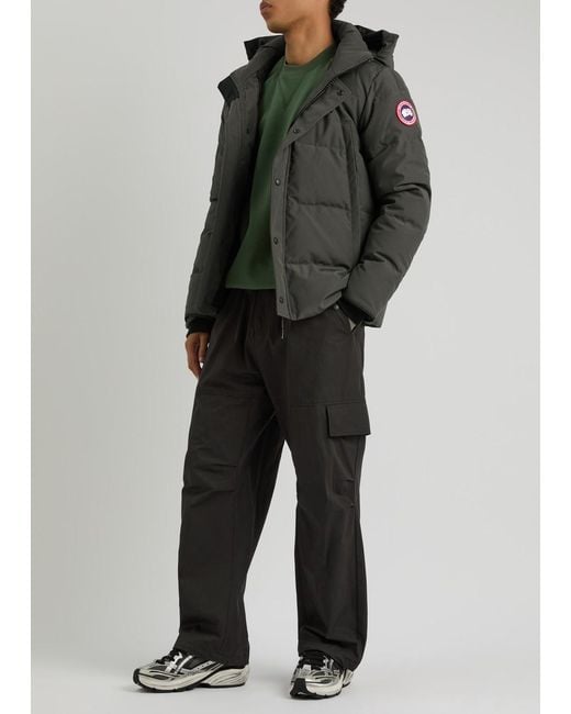Canada Goose Black Wyndham Quilted Arctic-Tech Parka for men