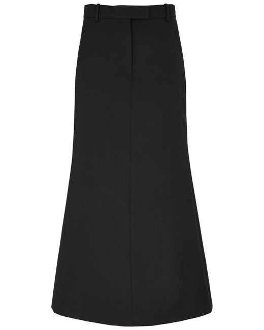 Acne Black Woven Maxi Skirt