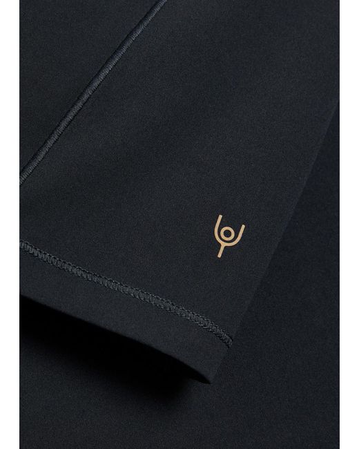 Now You Live Black Waterley Stretch-Jersey T-Shirt