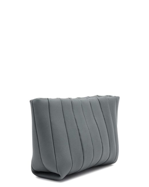 Maeden Gray Boulevard Quilted Leather Pouch