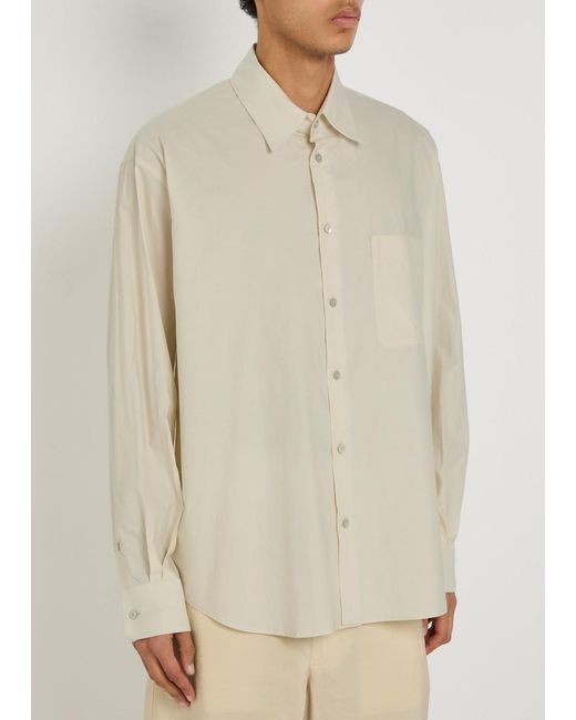 Lemaire Natural Cotton And Silk-Blend Shirt for men