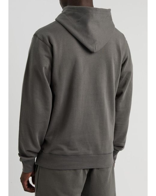 BBCICECREAM Gray Arch Logo Hooded Cotton Sweatshirt for men