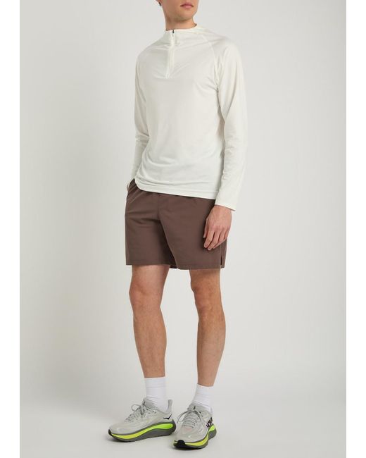 Condition Brown Core Logo Shell Shorts for men