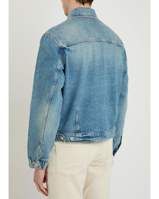 PAIGE Blue Tobin Denim Jacket for men