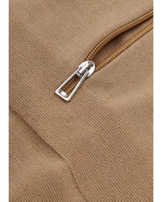 PS by Paul Smith Natural Half-zip Wool Polo Shirt for men
