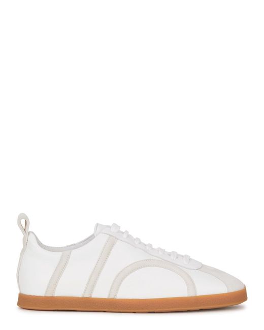 Totême Toteme Panelled Leather Sneakers in White | Lyst