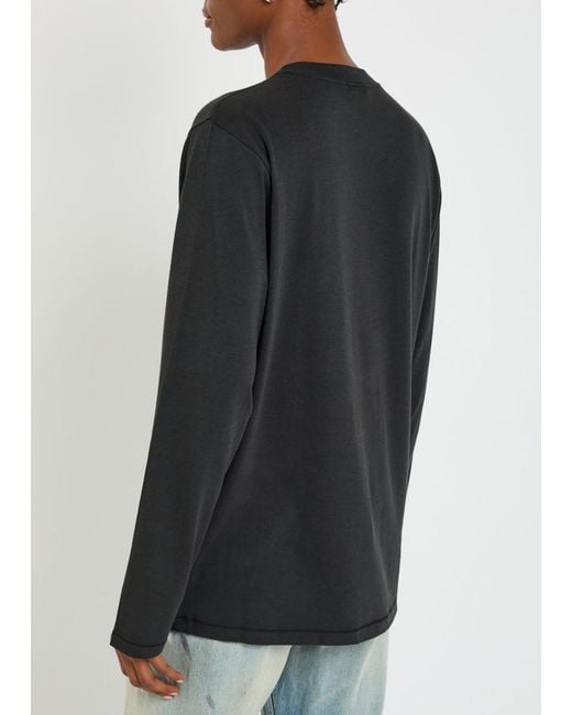 Skims Black Long Sleeve Modal-Blend T-Shirt