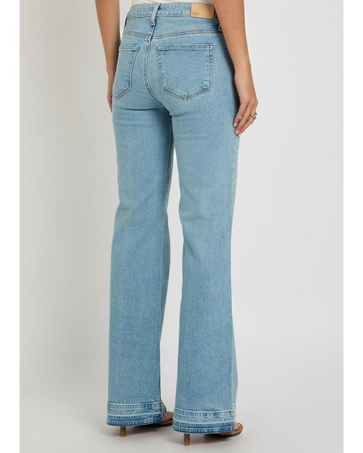PAIGE Blue Sofia Flared-Leg Jeans
