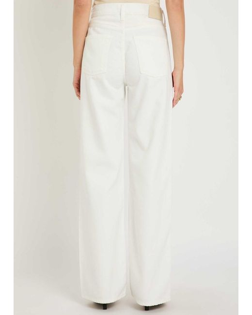 Citizens of Humanity White Annina 33 Wide-Leg Jeans