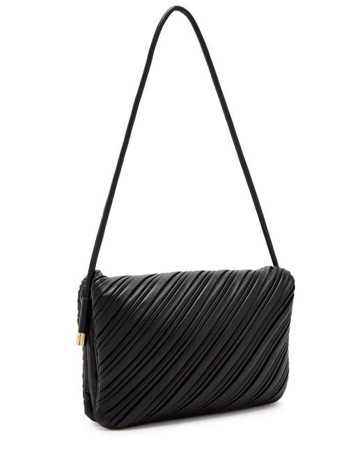 Victoria Beckham Black Dorian Textured Leather Shoulder Bag