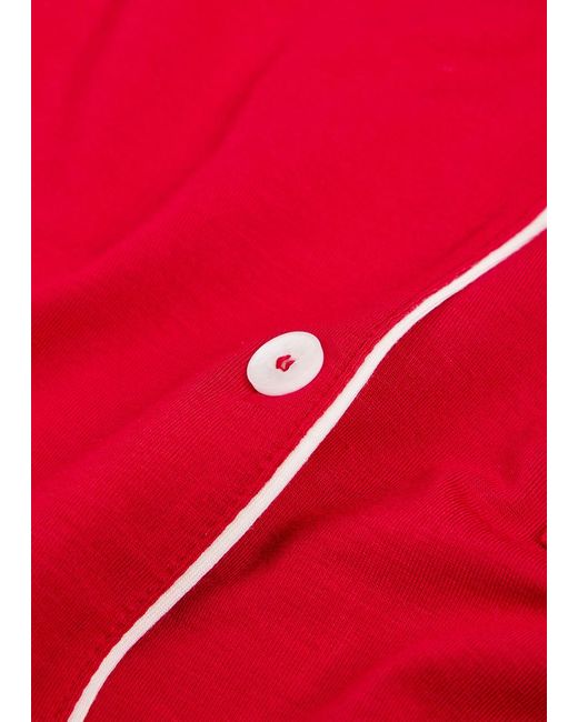 Eberjey Red Gisele Jersey Pyjama Set