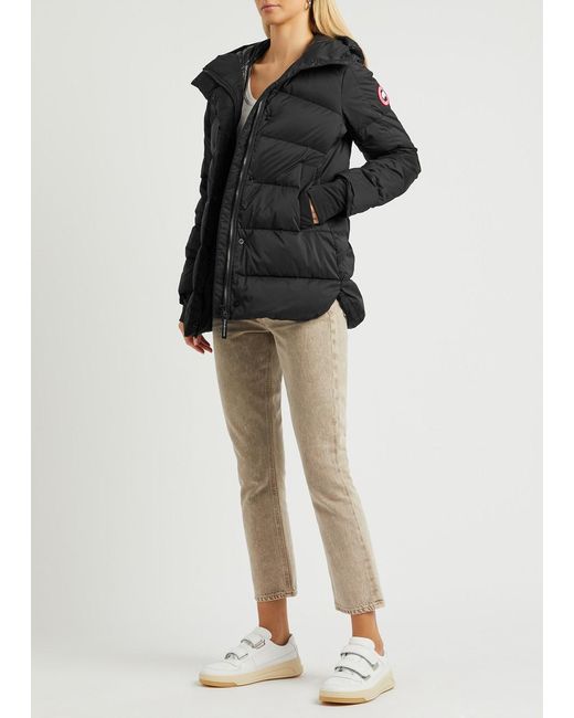Canada Goose Black Alliston Quilted Shell Jacket