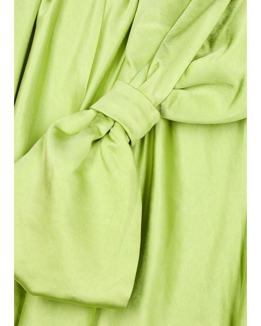 Misha Green Evianna Halterneck Satin Gown