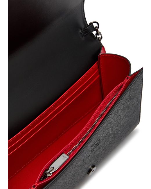 Christian Louboutin Black Paloma Stud-Embellished Leather Clutch